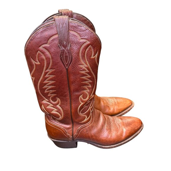 El Dorado Men’s Western Cowboy Boots Brown Leather 13” Shaft Size 10D R9211 main image 11